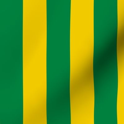 Green and Yellow Stripe - Goodnight Moon Curtains - 1.5 inch