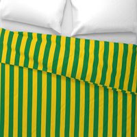 Green and Yellow Stripe - Goodnight Moon Curtains - 1.5 inch