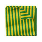 Green and Yellow Stripe - Goodnight Moon Curtains - 1.5 inch