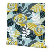 Abstract Roses Pattern