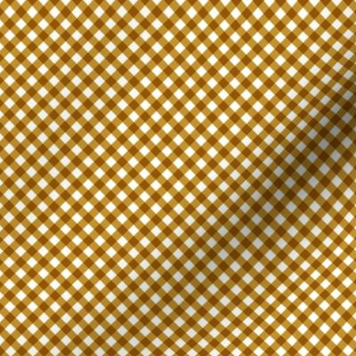 Mustard Gingham Small Bias