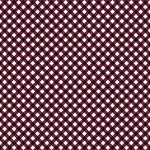 Wine Gingham Small Bias