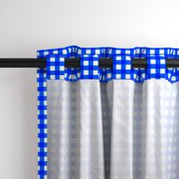 Cobalt Gingham Large