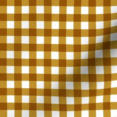 Mustard Gingham Large