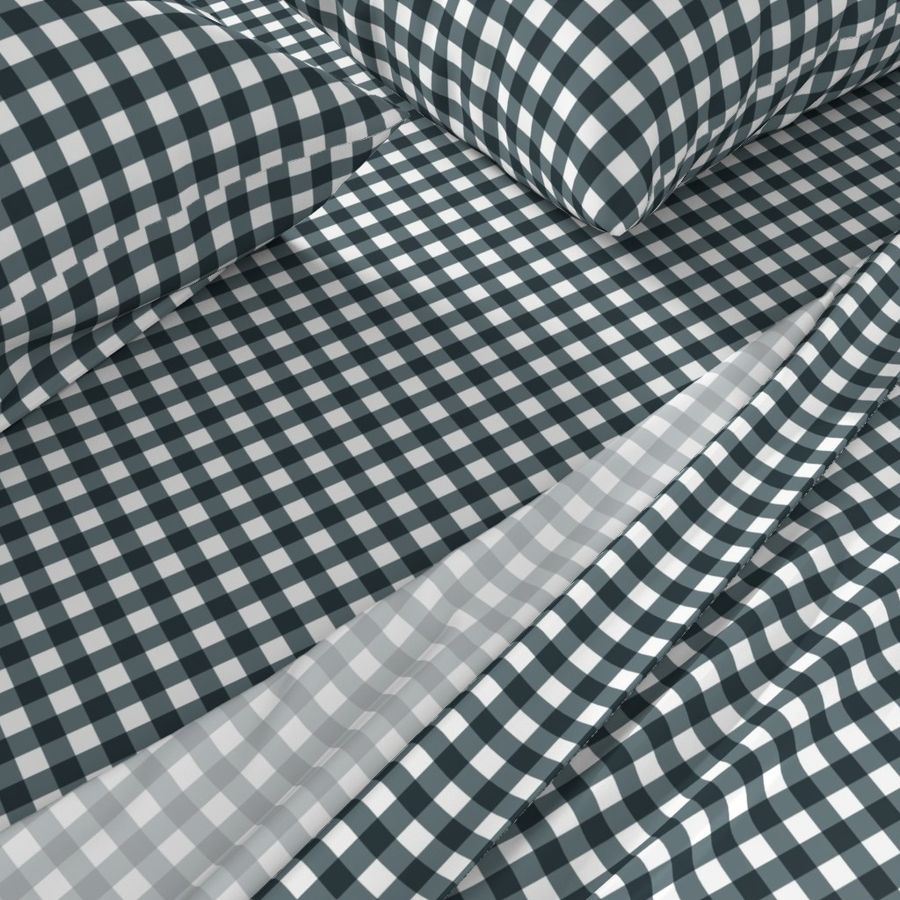 Slate Gingham Large