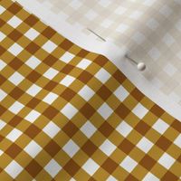 Mustard Gingham Small Bias