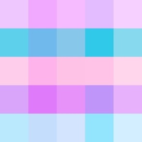 Amelia Pastel Pink Gingham - Large Scale