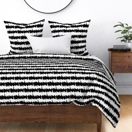 Small Black and White Stripes NYC New Fabric | Spoonflower