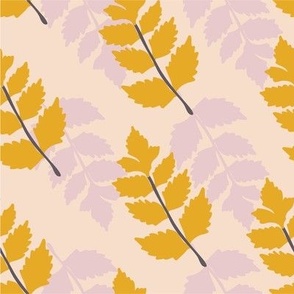 Falling leaves - Pinks + yellows