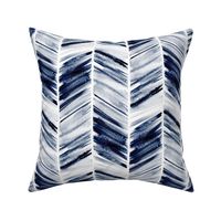 (large scale) watercolor feather - navy C21