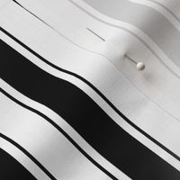 Ascot Tuxedo Stripes Black and White 