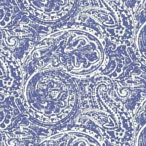 SUNNY ikat paisley blu neg