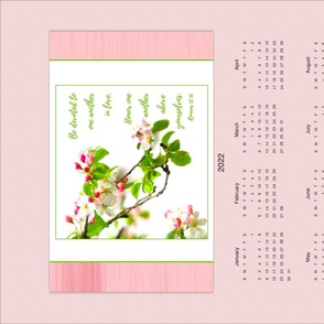 Devoted Scripture Apple Blossom Calendar