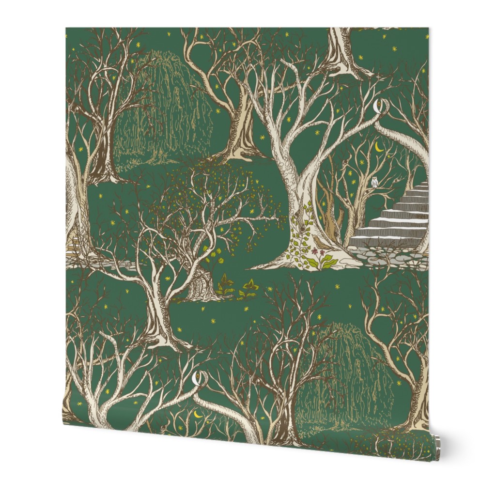 Ghostly Trees in the Spooky Dark Forest - Large Scale