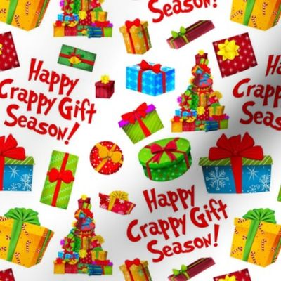 Medium Scale Happy Crappy Gift Season Funny Sarcastic Christmas Holiday Humor