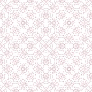 Spider Web Deco- White and Pink- Small Scale