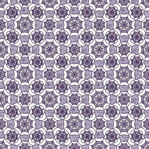 Web Deco- Marble Textured Geometric- White Lilac Purple- Small Scale