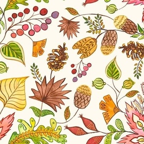 ABC (Autumn Botanical Chintz) 10.5x9 in