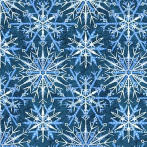 Frosty Snowflakes Darker