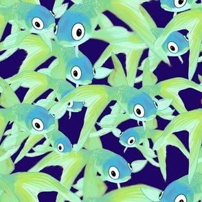 Pale green fishies
