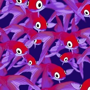 Purple and red fishies