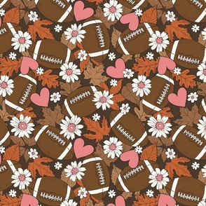 Football Fall and Florals Chocolate - large scale