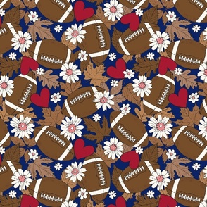 Football Fall and Florals Giants - large scale