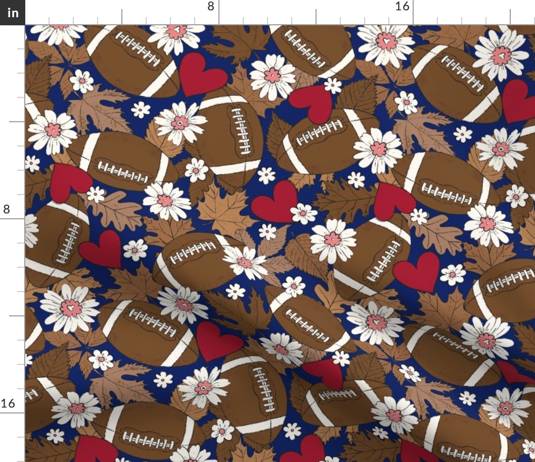 Football Fall and Florals Giants - large scale