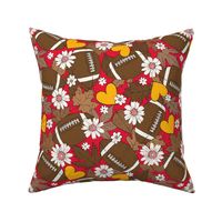 Football Fall and Florals KC Chiefs - large scale