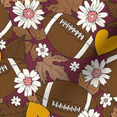 Football Fall and Florals Washington - large scale