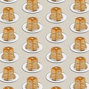(small scale) pancakes on beige C21
