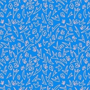 blue and pink fun pattern