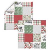 Christmas//Just a girl who loves Christmas//Cute - Wholecloth Cheater Quilt