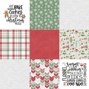 Christmas//Just a girl who loves Christmas//Cute - Wholecloth Cheater Quilt