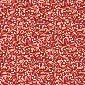 leaves on a maroon background 8  