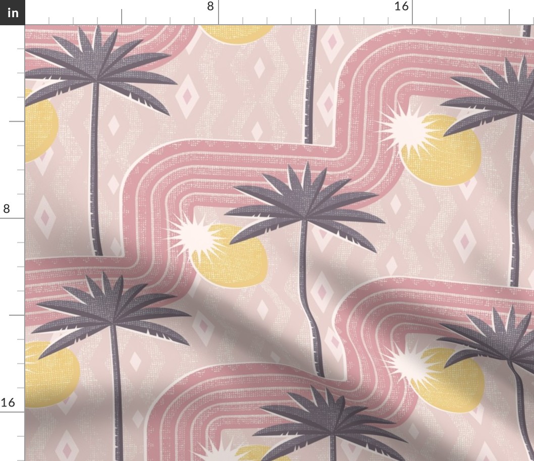 Palm Springs pink wallpaper