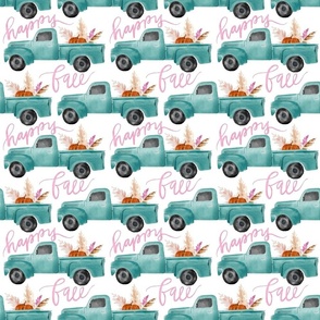 Happy fall turquoise truck 