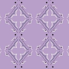 purple moroccan medallion