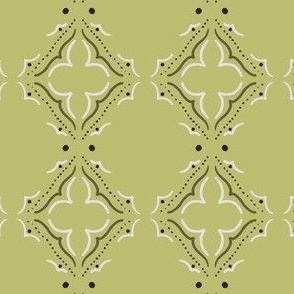 green moroccan medallion 