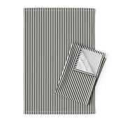 Candy Stripe Warm Black on White