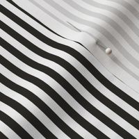 Candy Stripe Warm Black on White