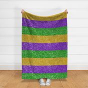 Mardi Gras Faux Glitter Stripes -- Mardi Gras Purple, Green, Yellow Gold Color Faux Glitter, Glitter Print -- 58.47in x 24.15in repeat -- 150dpi (Full Scale)