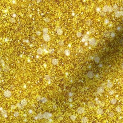 Mardi Gras Gold Glitter Baubles -- Solid Yellow Gold Faux Glitter -- PartyGlitter wxg706 -- Gold Glitter Look, Simulated Gold Glitter, Gold Glitter Sparkles Print -- 60.42in x 25.00in repeat -- 150dpi (Full Scale)