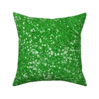 Mardi Gras Green Glitter Baubles -- Solid Green Faux Glitter -- PartyGlitter wxg705 -- Glitter Look, Simulated Glitter, Glitter Sparkles Print -- 60.42in x 25.00in repeat -- 150dpi (Full Scale)