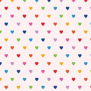 Swiss Hearts in Rainbow by Liz Conley