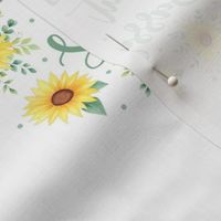 Swatch 8x8 Square Fits 6" Hoop for Embroidery or Wall Art DIY Pattern Kit Template Quilt Square Classy but Sassy Watercolor Sunflowers on White