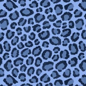 cheetah print - blue