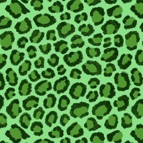 cheetah print - green