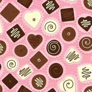 Chocolate Box in Pink by Liz Conley