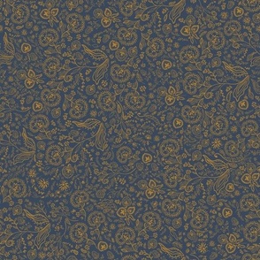Paisley Gold in Steel Back